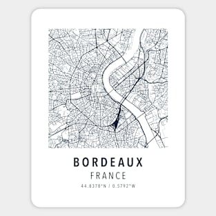 bordeaux simple map Magnet